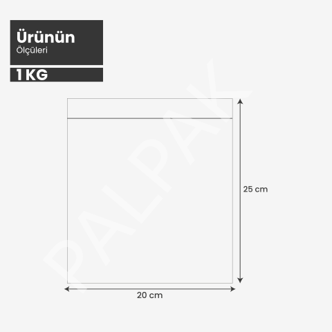 Tırtıksız 20x25 Cm Hortum Dip Kaynaklı Vakum Torba