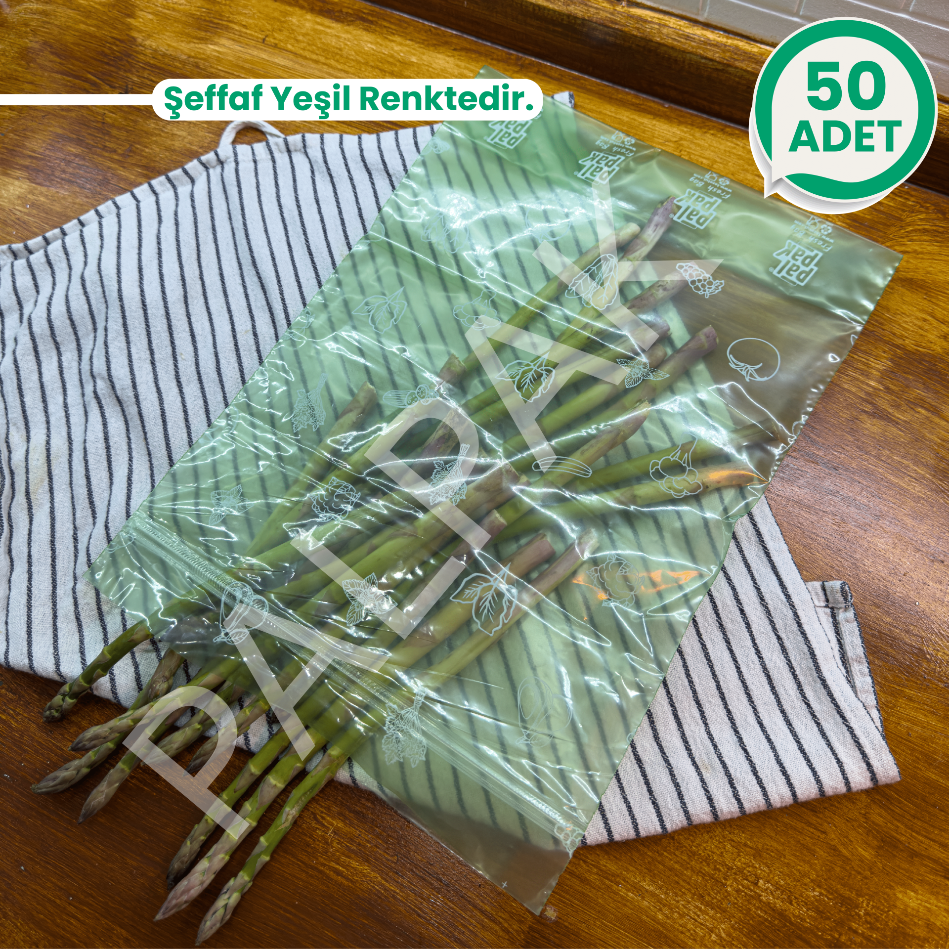 PalFresh Sebze ve Meyveleri Taze Tutan Kilitli Buzdolabı Poşeti