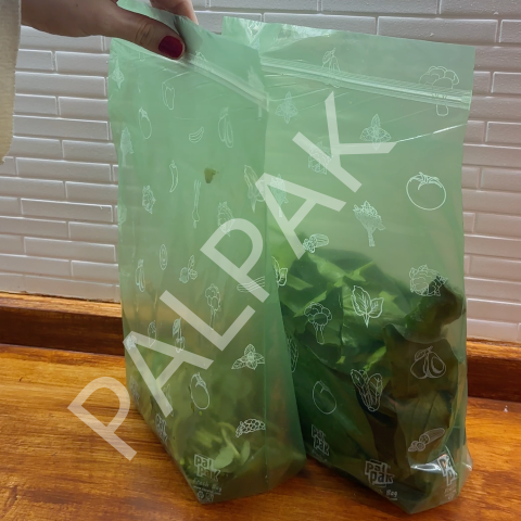 PalFresh Sebze ve Meyveleri Taze Tutan Kilitli Buzdolabı Poşeti 500