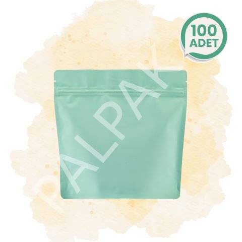 Geri Dönüştürülebilir Su Yeşili Kahve Torbası - 100 Adet