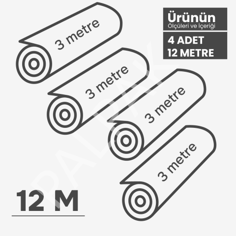 Tırtıklı Vakum Rulo 20 cm x 12 Metre (4 Rulo)