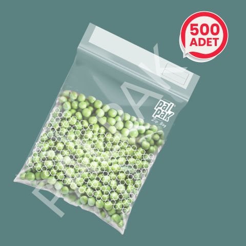 Büyük Boy Ekose Desen Zipbag 500 Adet