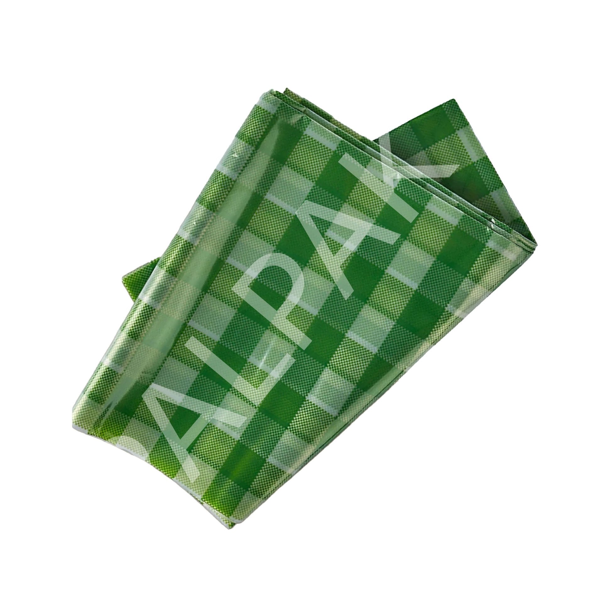 Yeşil Büyük Pötikareli Masa Örtüsü, Piknik Örtüsü - 5 Adet