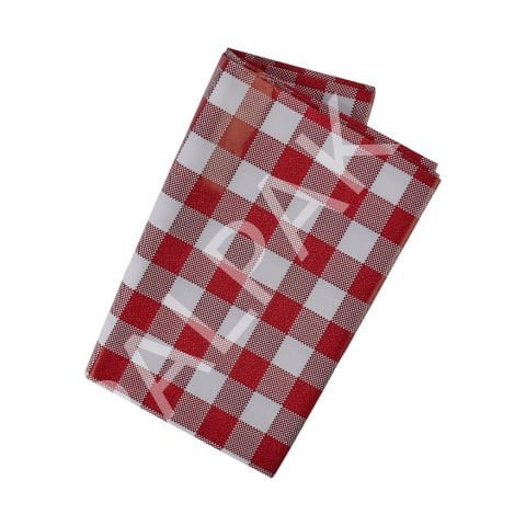 Kırmızı Büyük Pötikareli Masa Örtüsü, Piknik Örtüsü - 5 Adet