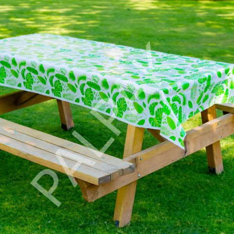 Yaprak Desenli Masa Örtüsü, Piknik Örtüsü - 5 Adet