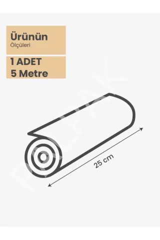 TIRTIKLI VAKUM RULO 25cm x 5 metre