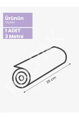 TIRTIKLI VAKUM RULO 25cm x 3 metre