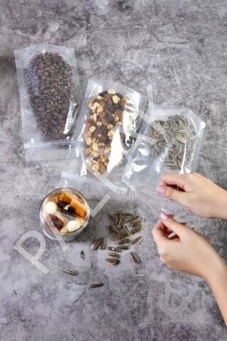 ŞEFFAF KİLİTLİ DOYPACK TORBA 130X190