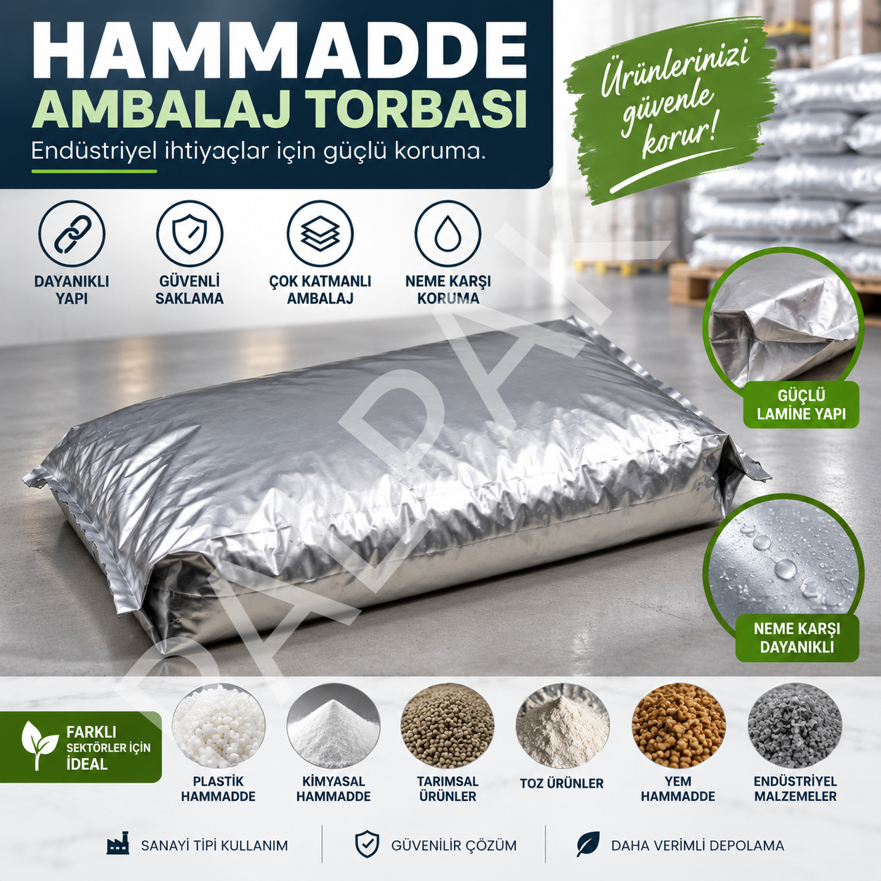 Hammadde Torbası 10 Adet