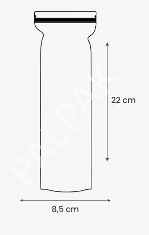 Tek Kullanımlık Meybuz Poşeti 40 Adet (5.5x22 cm)-5 Adet Bakır Desenli Kavanoz Poşet Hediyeli