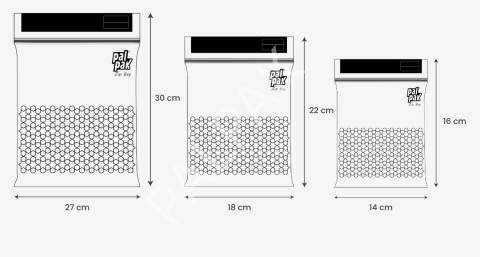 Zip Bag Kilitli Ve Çok Amaçlı Buzdolabı Poşeti 30 Adet (10 S / 10 M / 10 L)