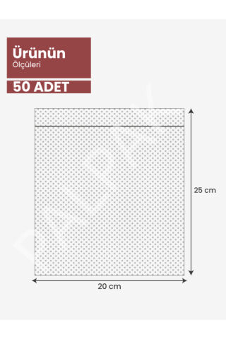 Ev Tipi Tırtıklı Vakum Torba 50 Adet (20x25 Cm)