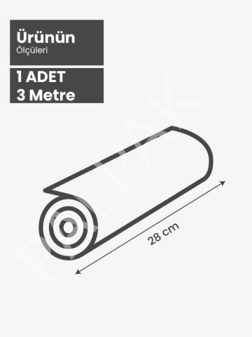 Ev Tipi Vakum Rulo En:28 Cm Boy:3 Metre