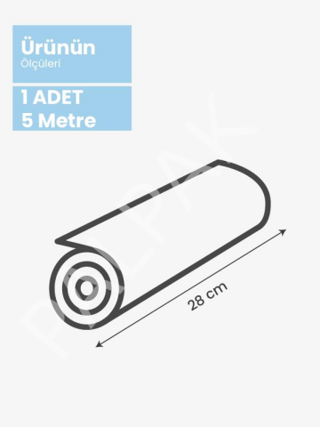 Ev Tipi Vakum Rulo En:28 Cm Boy:5 Metre