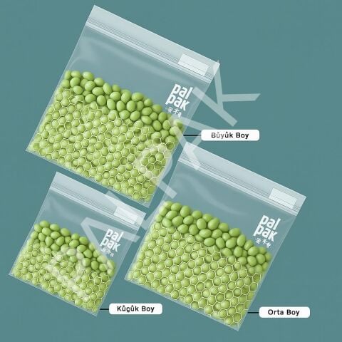 Zip Bag Kilitli Ve Çok Amaçlı Buzdolabı Poşeti 20 Adet (27x30 Cm)