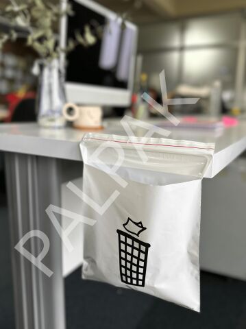 Tek Kullanımlık Meybuz Poşeti 40 Adet (5.5x22 cm) –Kendinden Yapışkanlı  5 Adet Çöp Torbası Hediye