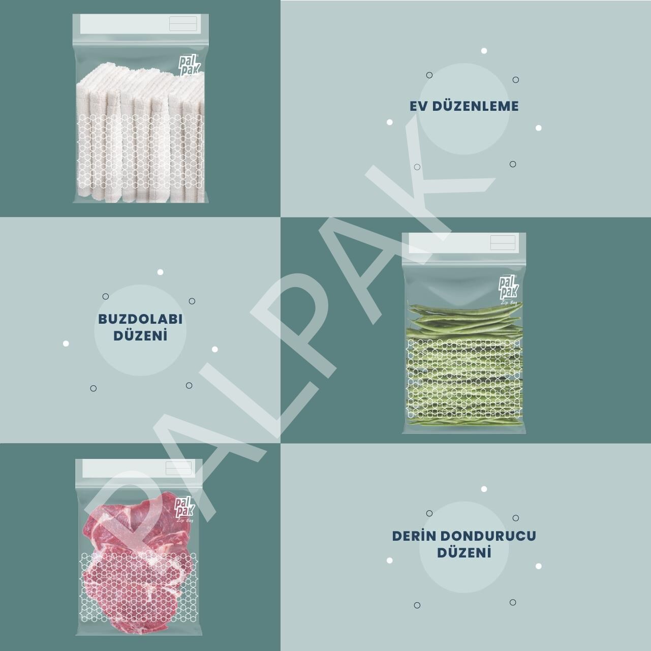 Zip Bag Premium Kilitli Çok Amaçlı Poşet 20 Adet (18x22 Cm)