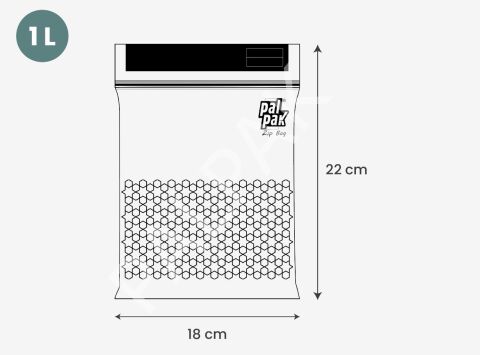 Zip Bag Premium Kilitli Çok Amaçlı Poşet 20 Adet (18x22 Cm)