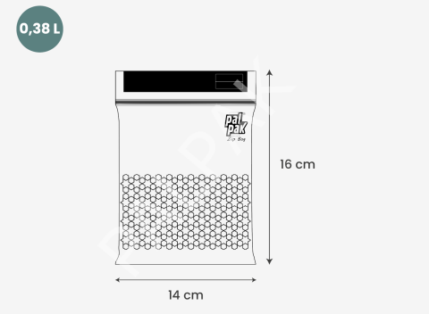 Zip Bag Premium Kilitli Çok Amaçlı Poşet 20 Adet (14x16 Cm)