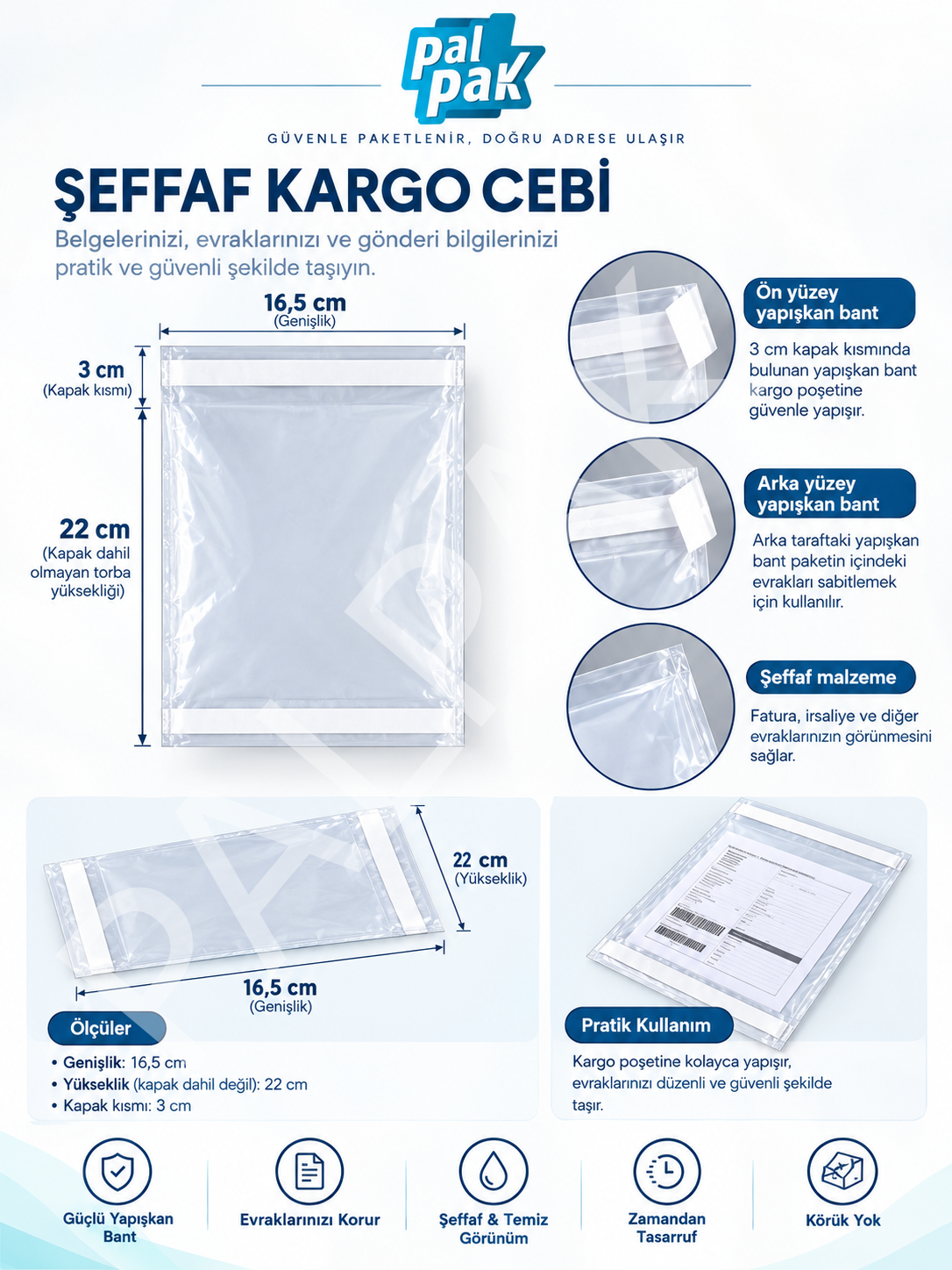 Kargo - Fatura Cebi (16,5x22+3 Cm) 100 Adet