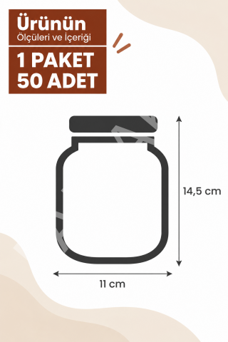 Bakır Desenli Mini Boy Kavanoz Görünümlü Kilitli Doypack Saklama Poşeti (11x15 cm - 200 ml)
